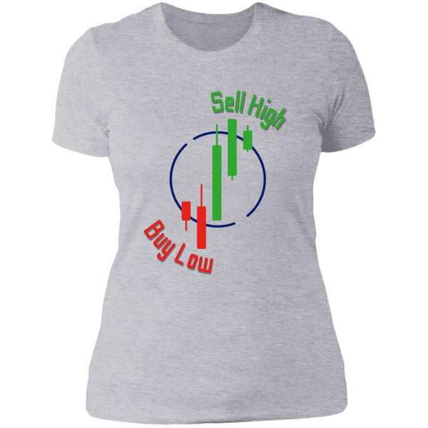 Sell High Stockmarket Ladies T-Shirt