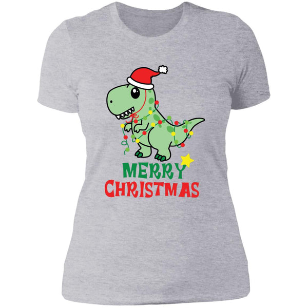 Holiday T Rex Ladies T-Shirt