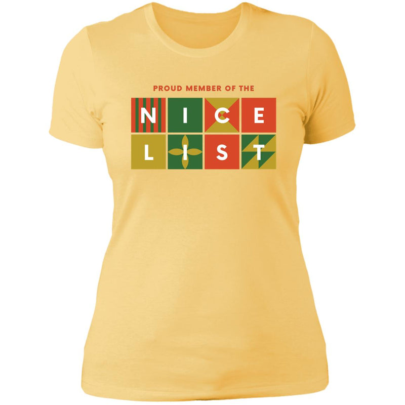 Nice List Member Ladies T-Shirt