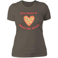 A Pizza My Heart Ladies T-Shirt