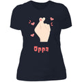 Oppa Heart Ladies T Shirt