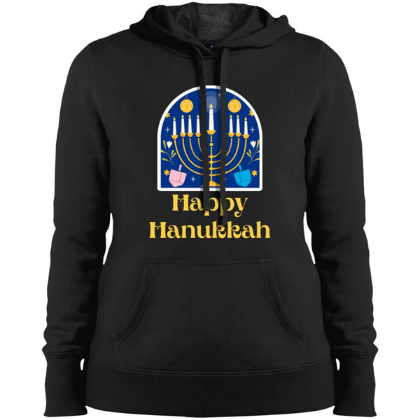 Happy Hanukkah Ladies Hoodie