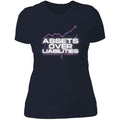 Assets Over Liabilities Ladies T-Shirt