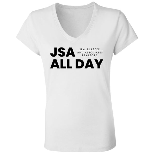 JSA All Day Ladies' Jersey V-Neck T-Shirt