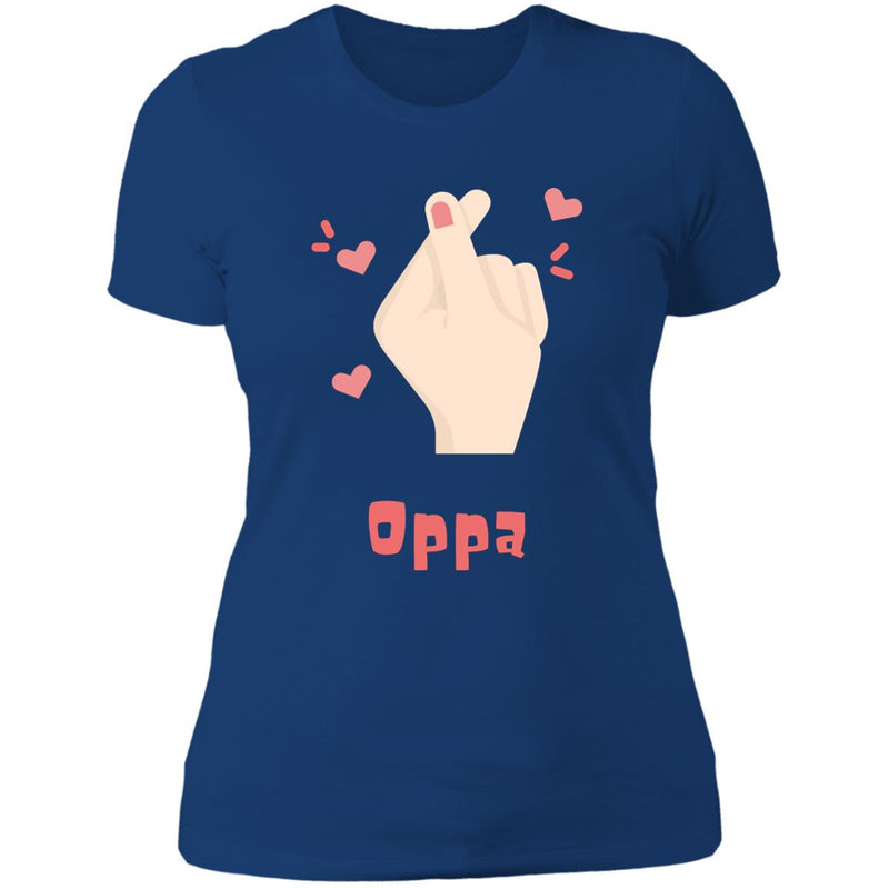 Oppa Heart Ladies T Shirt