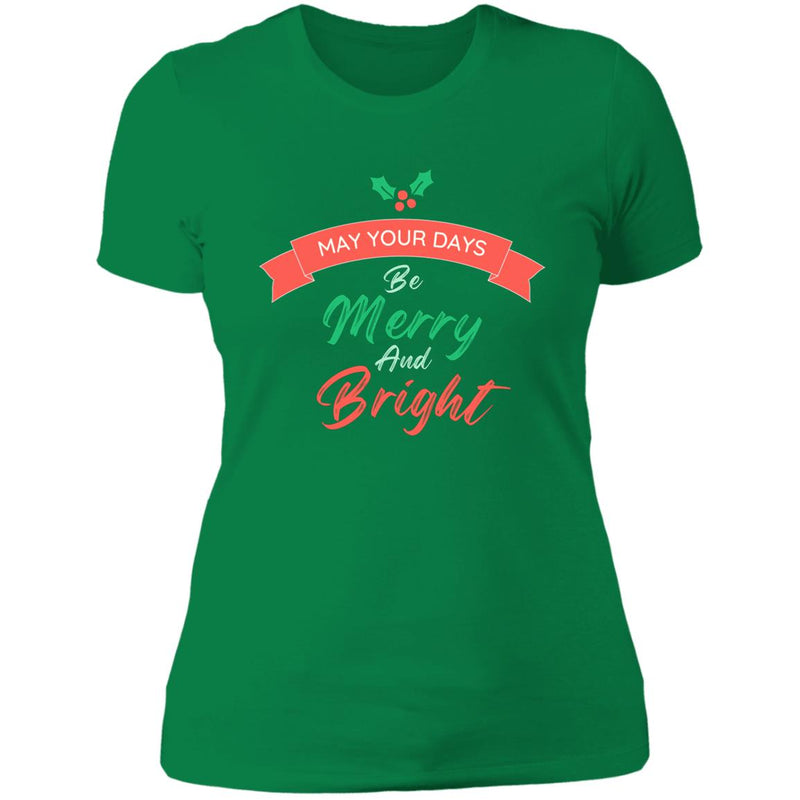 Merry and Bright Ladies T-Shirt