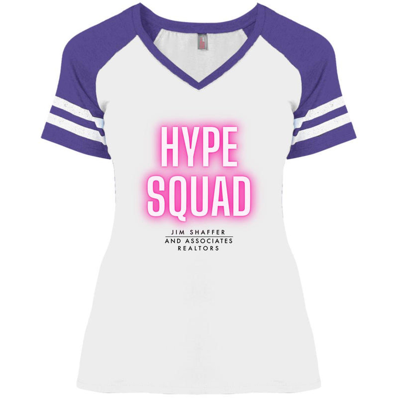 JSA Hype Squad Ladies' V-Neck T-Shirt