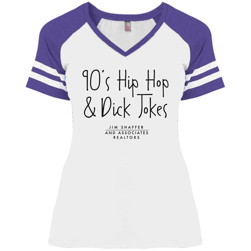 JSA 90's Hip Hop Ladies' V-Neck T-Shirt