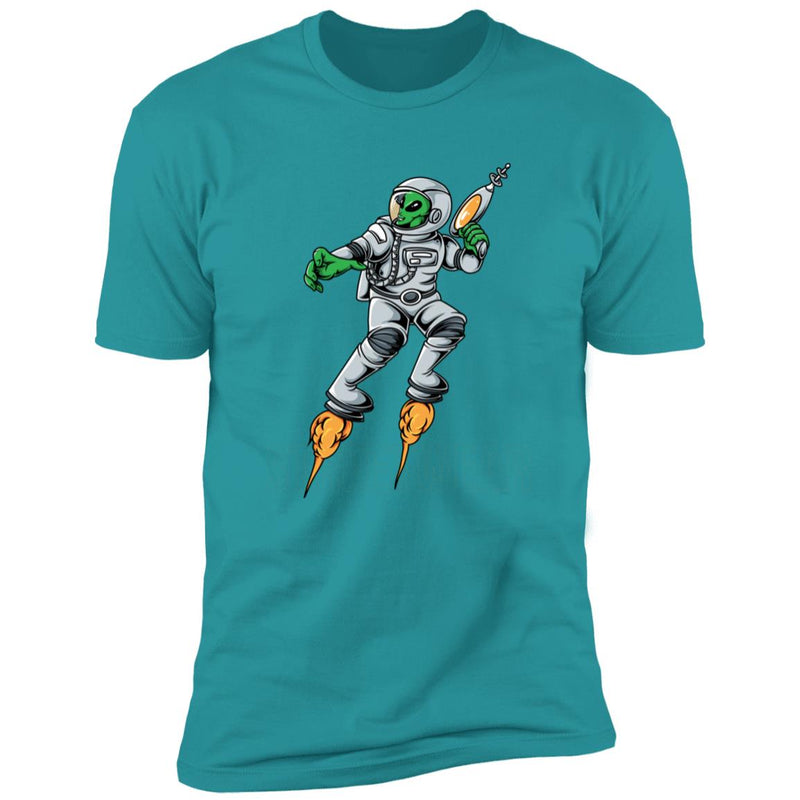 Green Alien Space Man T Shirt