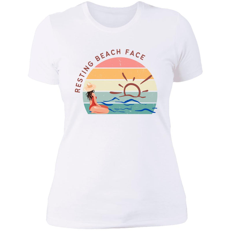 Resting Beach Face Summer T Shirt