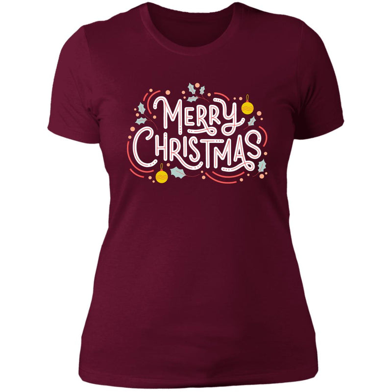 Merry Christmas Ladies T Shirt