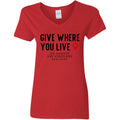 JSA Give Where You Live V-Neck T-Shirt