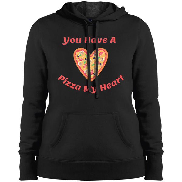 A Pizza My Heart Ladies Hoodie