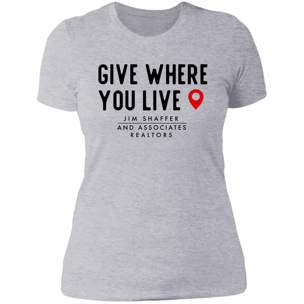 JSA Give Where You Live Ladies' T-Shirt