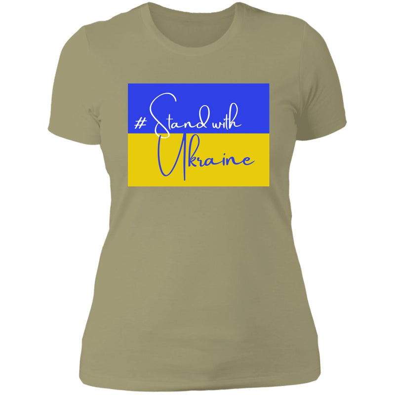 Stand With Ukraine Ladies T Shirt