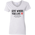 JSA Give Where You Live V-Neck T-Shirt
