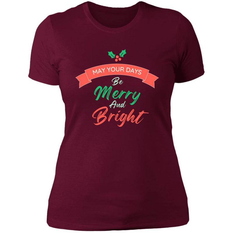 Merry and Bright Ladies T-Shirt