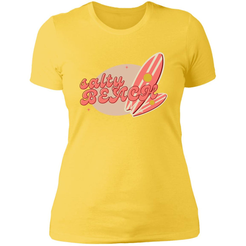 Salty Beach Summer Ladies T Shirt