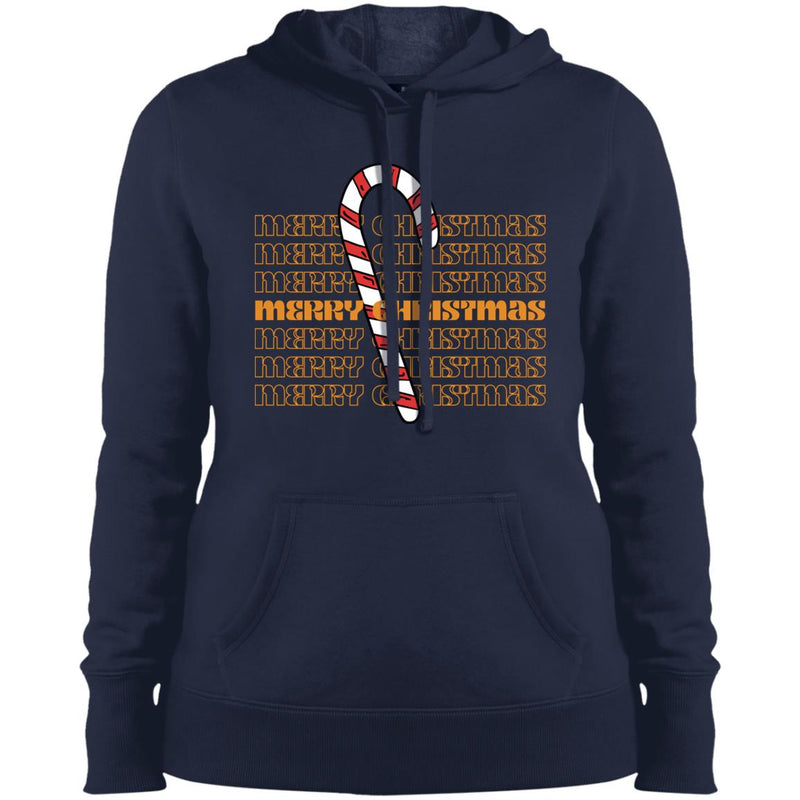 Candy Cane Christmas Ladies Hoodie