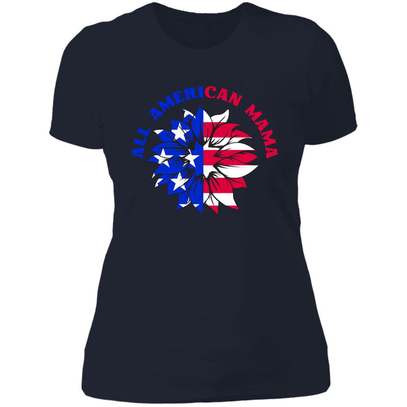 All American Mama Ladies T Shirt
