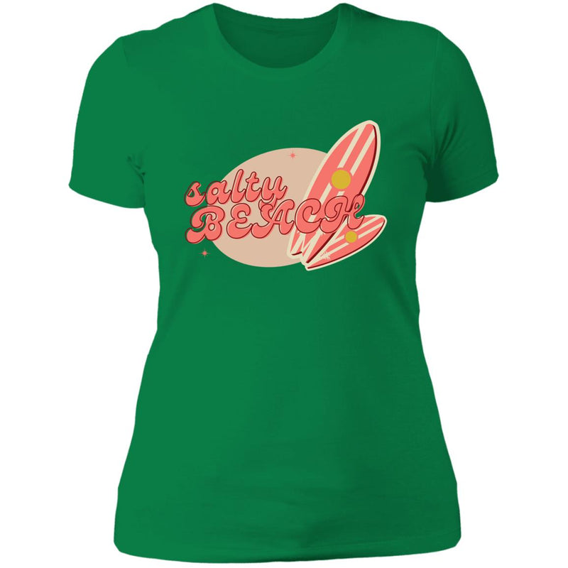 Salty Beach Summer Ladies T Shirt