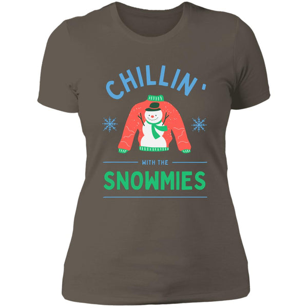 Chillin with the Snowmies Ladies T-Shirt