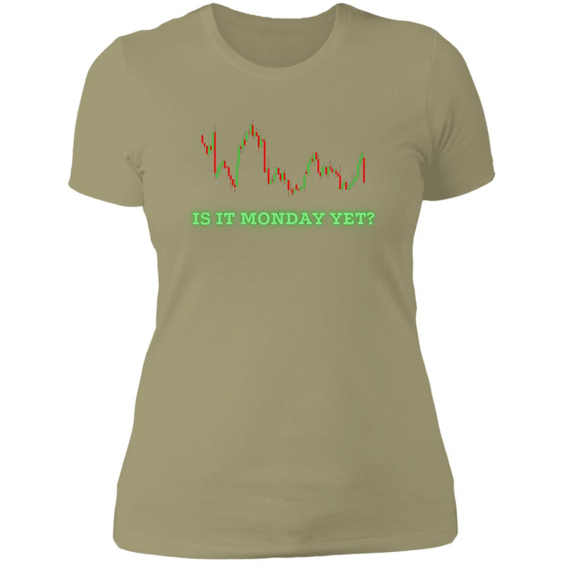 Is It Monday Stock Market Ladies T-Shirt