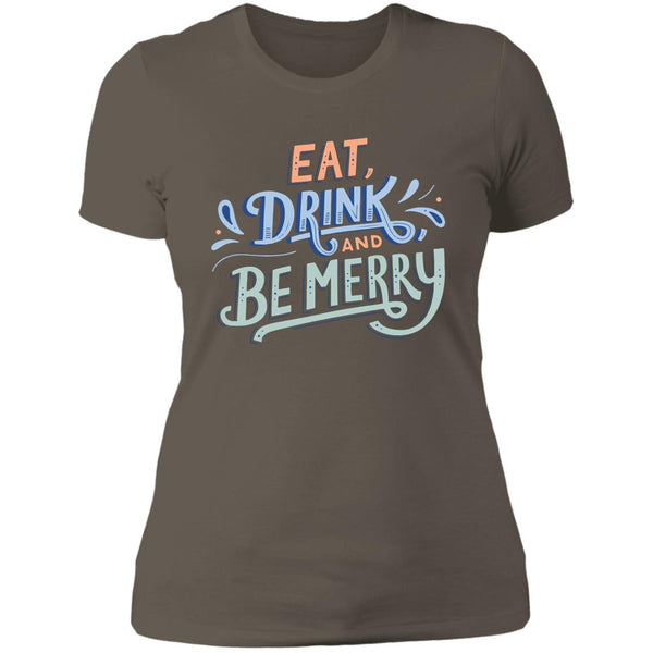Be Merry Xmas Ladies T-Shirt