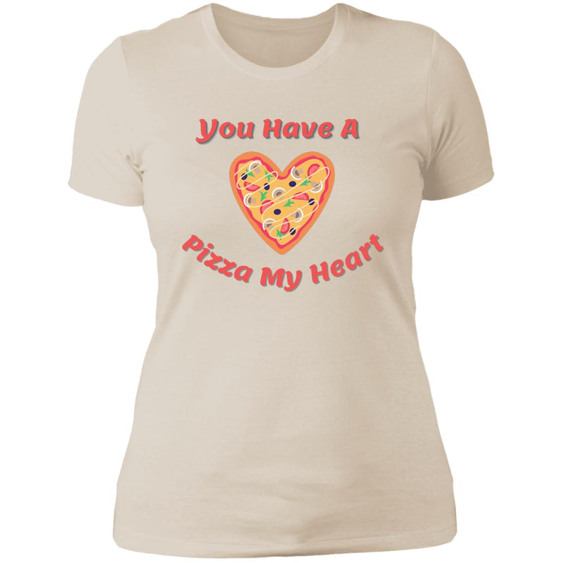 A Pizza My Heart Ladies T-Shirt